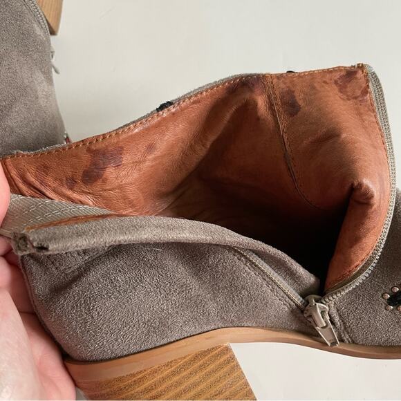 Jeffrey Campbell Grey Suede Cherry Blossom Booties - Picture 8 of 9